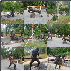 景觀馬壩人雕塑鑄造 