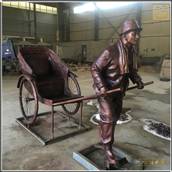 拉車人物景觀雕塑 拉車人物景觀雕塑