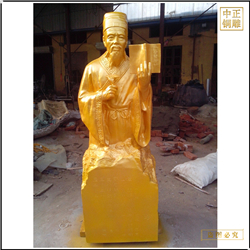 古代醫(yī)學名人李時珍銅雕塑 