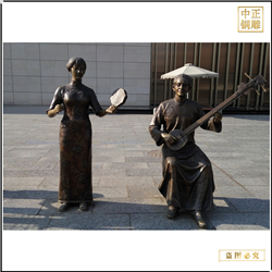 現(xiàn)代街頭小品人物景觀雕塑 