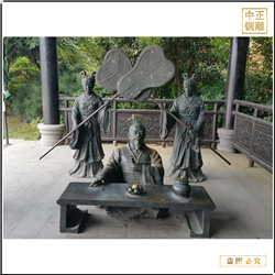 廣場(chǎng)古代人物銅雕 廣場(chǎng)古代人物銅雕