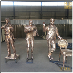 步行街賣藝人物雕塑 步行街賣藝人物雕塑