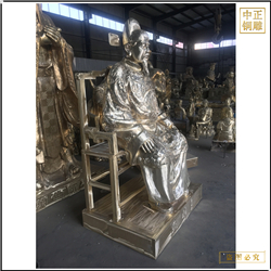 貼金蕭大亨人物銅像 貼金蕭大亨人物銅像