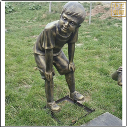 小孩人物銅雕塑 小孩人物銅雕塑