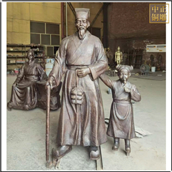 拿藥人物銅雕塑 拿藥人物銅雕塑