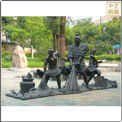 大型捕魚(yú)人物景觀雕塑 大型捕魚(yú)人物景觀雕塑