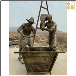 打谷子人物雕塑鑄造 打谷子人物雕塑鑄造