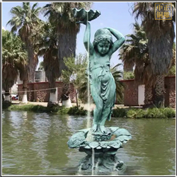 園林兒童噴泉景觀雕塑 園林兒童噴泉景觀雕塑