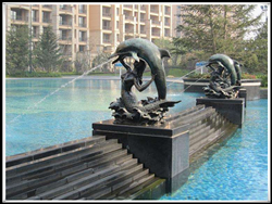 鑄銅噴泉雕塑 鑄銅噴泉雕塑