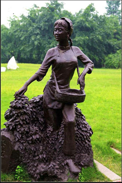 采茶銅雕塑|采茶銅像價(jià)格 采茶銅雕塑|采茶銅像價(jià)格