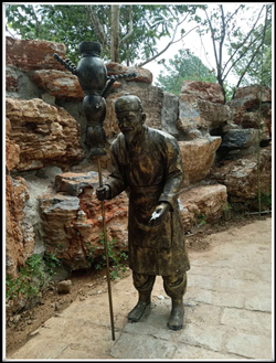 賣(mài)糖葫蘆古代人物雕塑