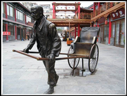 鑄銅黃包車雕塑|黃包車雕塑 鑄銅黃包車雕塑|黃包車雕塑