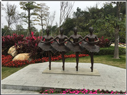 小天鵝舞蹈雕塑|鑄銅小天鵝舞蹈雕塑