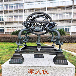 地球儀銅雕塑