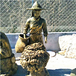 采茶銅像 采茶銅像