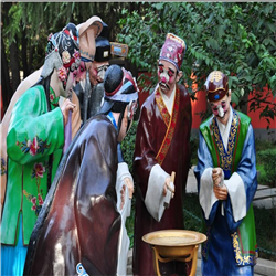 廣場(chǎng)玻璃鋼戲曲景觀小品 廣場(chǎng)玻璃鋼戲曲景觀小品