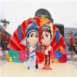 廣場(chǎng)卡通戲曲雕塑 廣場(chǎng)卡通戲曲雕塑