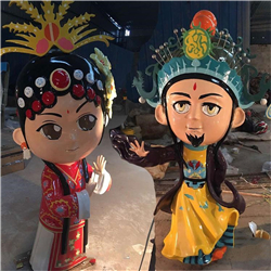 卡通玻璃鋼戲曲雕像 卡通玻璃鋼戲曲雕像