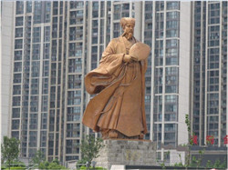 廣場諸葛亮銅雕塑 廣場諸葛亮銅雕塑