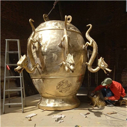 地動(dòng)儀銅雕塑