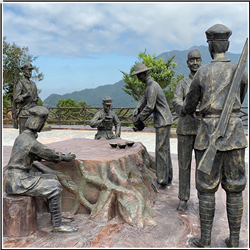 革命人物休息銅雕塑 革命人物休息銅雕塑