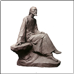 古代作家蒲松齡人物雕塑 古代作家蒲松齡人物雕塑